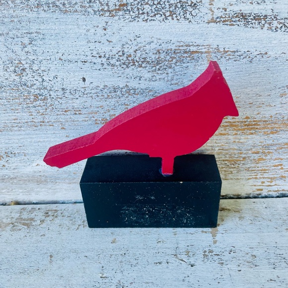 *Wooden Cardinal on “I Am Always With You” Base - Picture 8 of 13